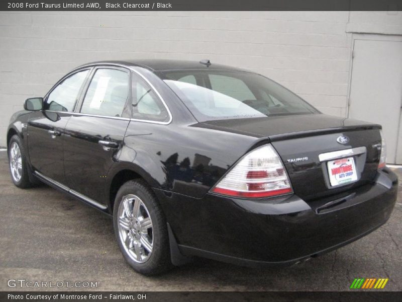 Black Clearcoat / Black 2008 Ford Taurus Limited AWD
