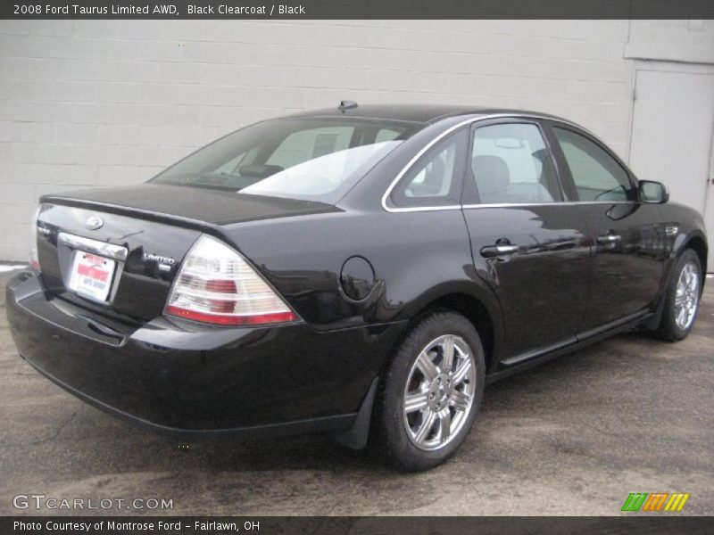 Black Clearcoat / Black 2008 Ford Taurus Limited AWD