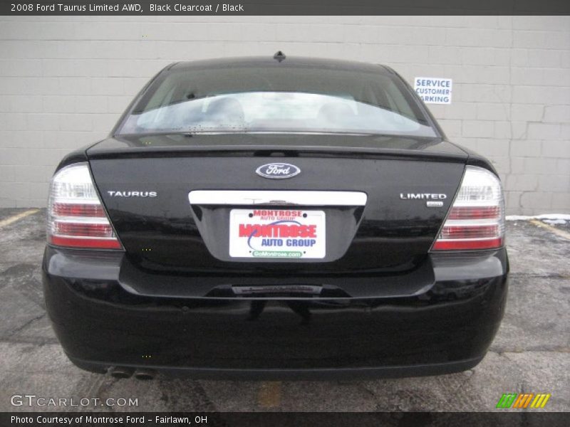 Black Clearcoat / Black 2008 Ford Taurus Limited AWD