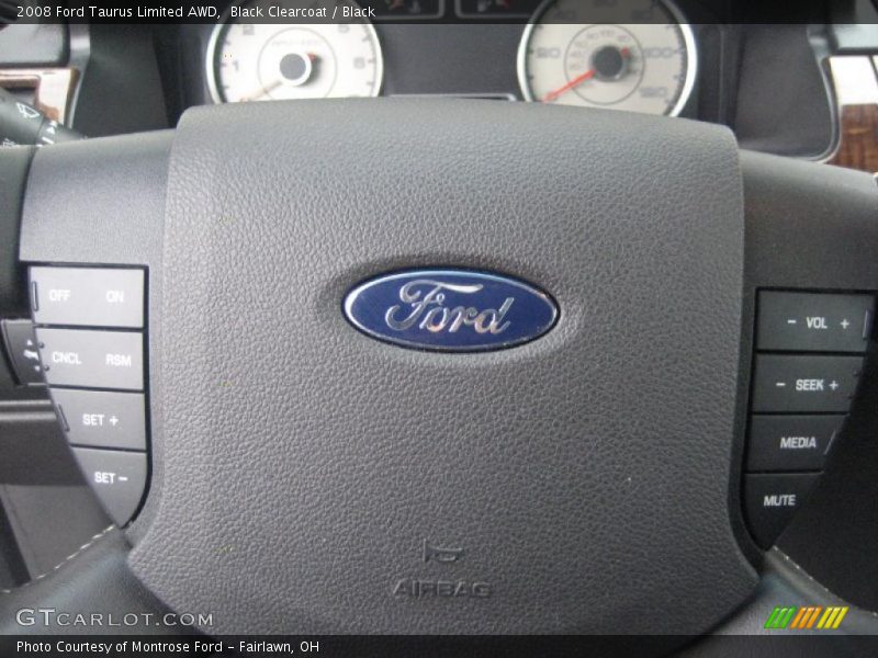 Black Clearcoat / Black 2008 Ford Taurus Limited AWD
