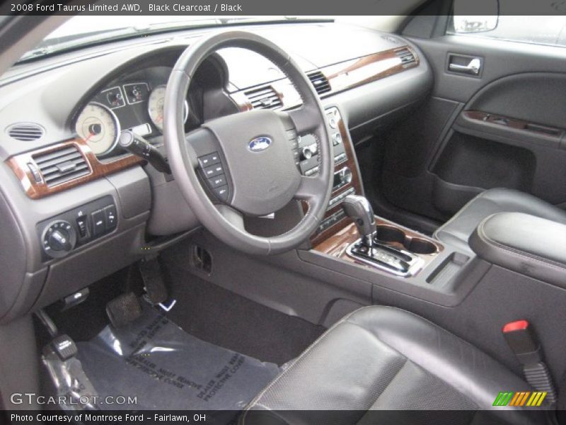 Black Interior - 2008 Taurus Limited AWD 