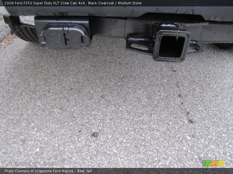Black Clearcoat / Medium Stone 2009 Ford F350 Super Duty XLT Crew Cab 4x4