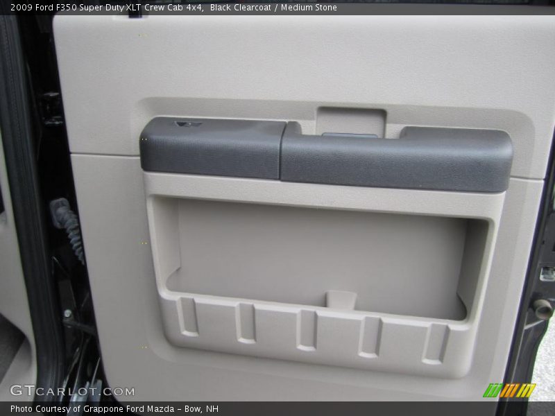 Black Clearcoat / Medium Stone 2009 Ford F350 Super Duty XLT Crew Cab 4x4