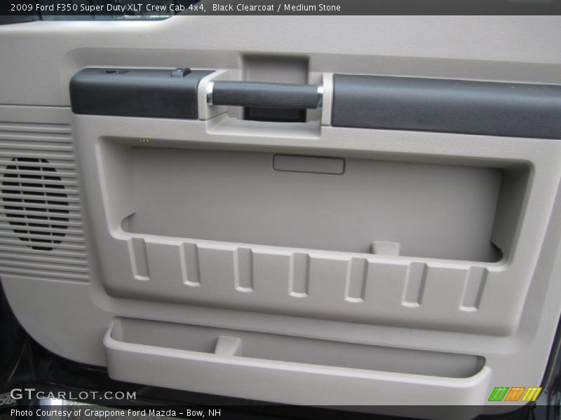 Black Clearcoat / Medium Stone 2009 Ford F350 Super Duty XLT Crew Cab 4x4
