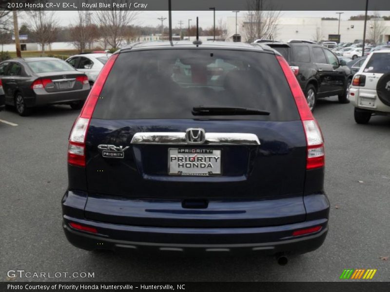 Royal Blue Pearl / Gray 2010 Honda CR-V EX-L