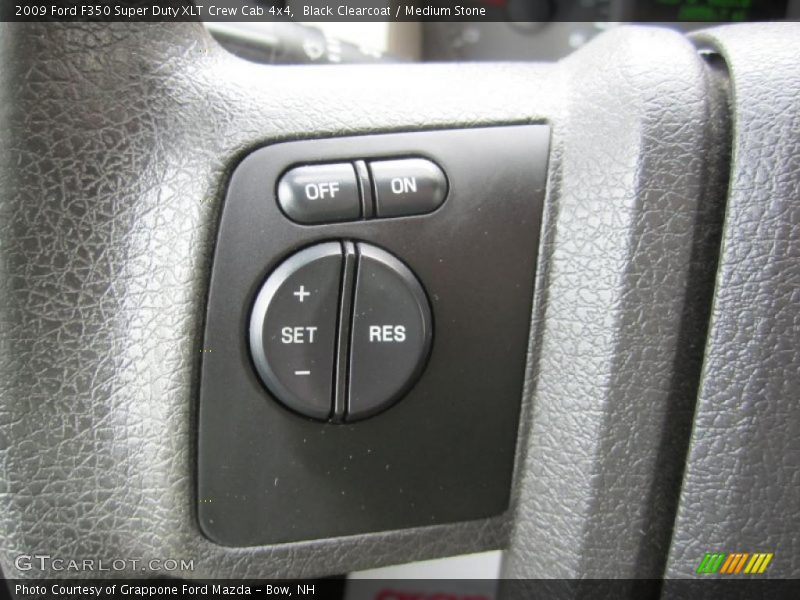 Black Clearcoat / Medium Stone 2009 Ford F350 Super Duty XLT Crew Cab 4x4