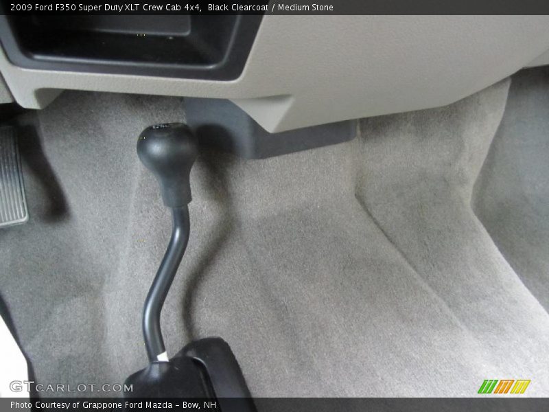 Black Clearcoat / Medium Stone 2009 Ford F350 Super Duty XLT Crew Cab 4x4