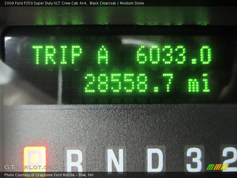 Black Clearcoat / Medium Stone 2009 Ford F350 Super Duty XLT Crew Cab 4x4