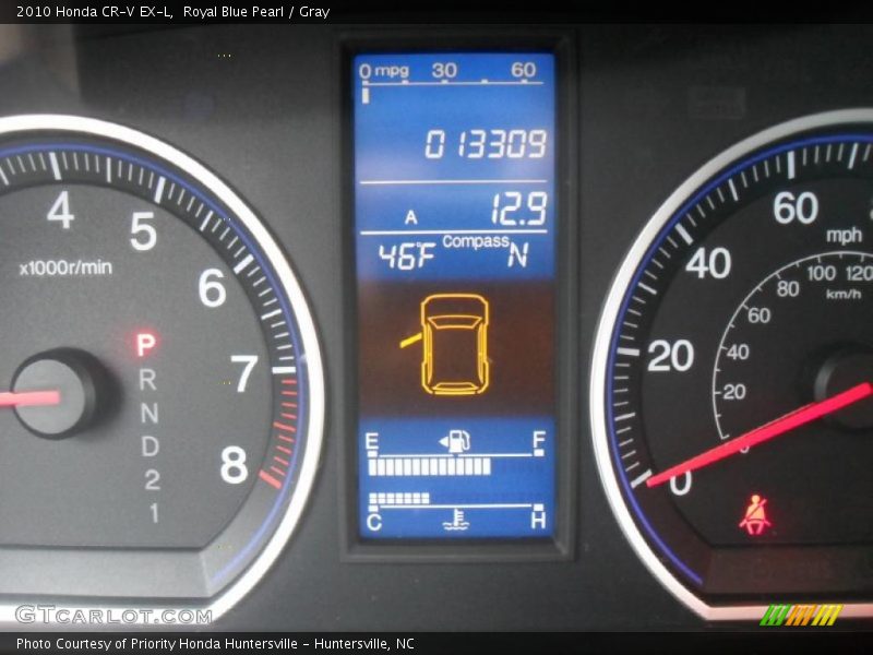 Royal Blue Pearl / Gray 2010 Honda CR-V EX-L