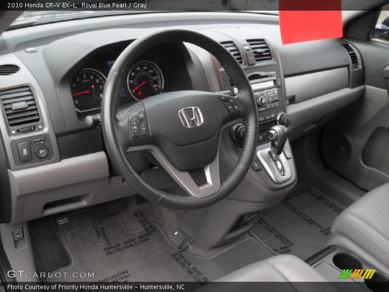 Royal Blue Pearl / Gray 2010 Honda CR-V EX-L