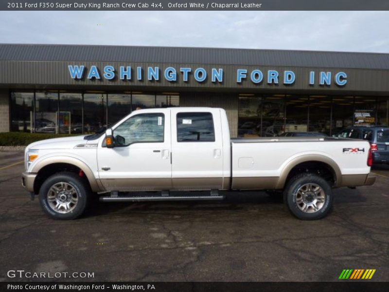 Oxford White / Chaparral Leather 2011 Ford F350 Super Duty King Ranch Crew Cab 4x4