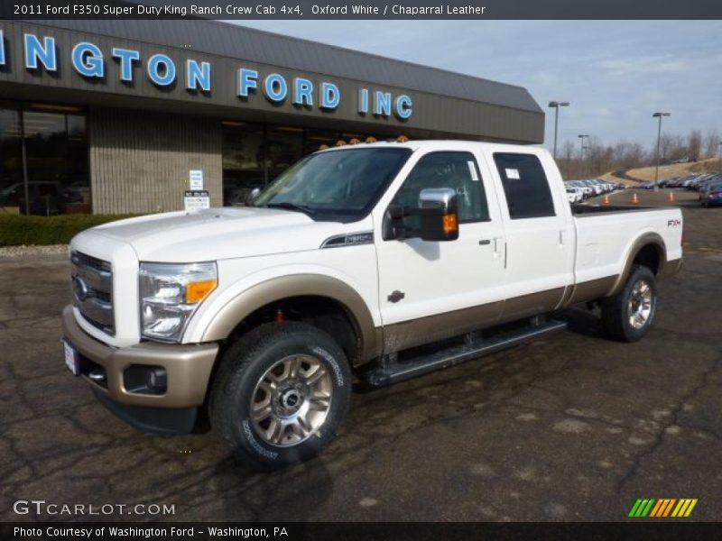 Oxford White / Chaparral Leather 2011 Ford F350 Super Duty King Ranch Crew Cab 4x4
