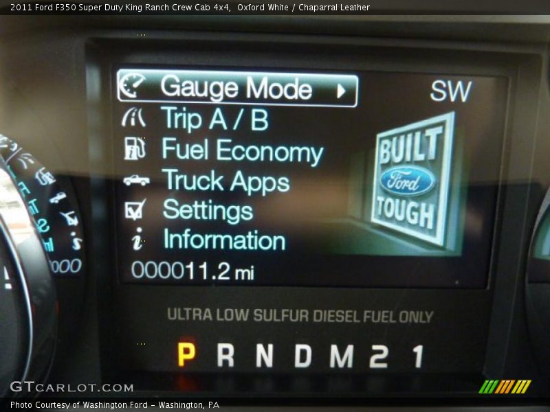 Oxford White / Chaparral Leather 2011 Ford F350 Super Duty King Ranch Crew Cab 4x4