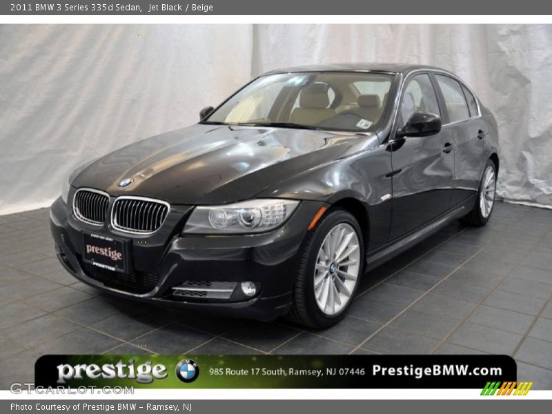 Jet Black / Beige 2011 BMW 3 Series 335d Sedan