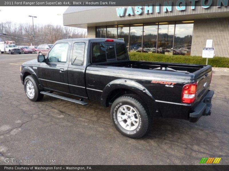 Black / Medium Dark Flint 2011 Ford Ranger Sport SuperCab 4x4