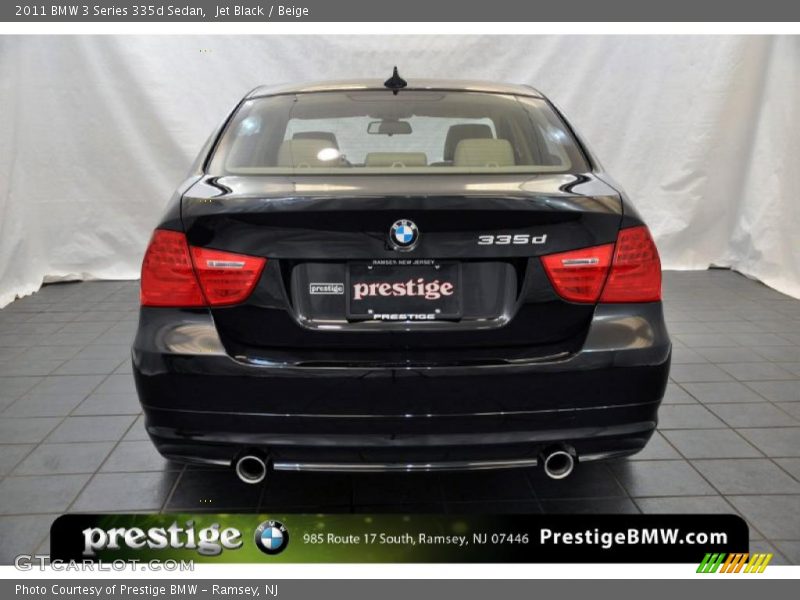 Jet Black / Beige 2011 BMW 3 Series 335d Sedan