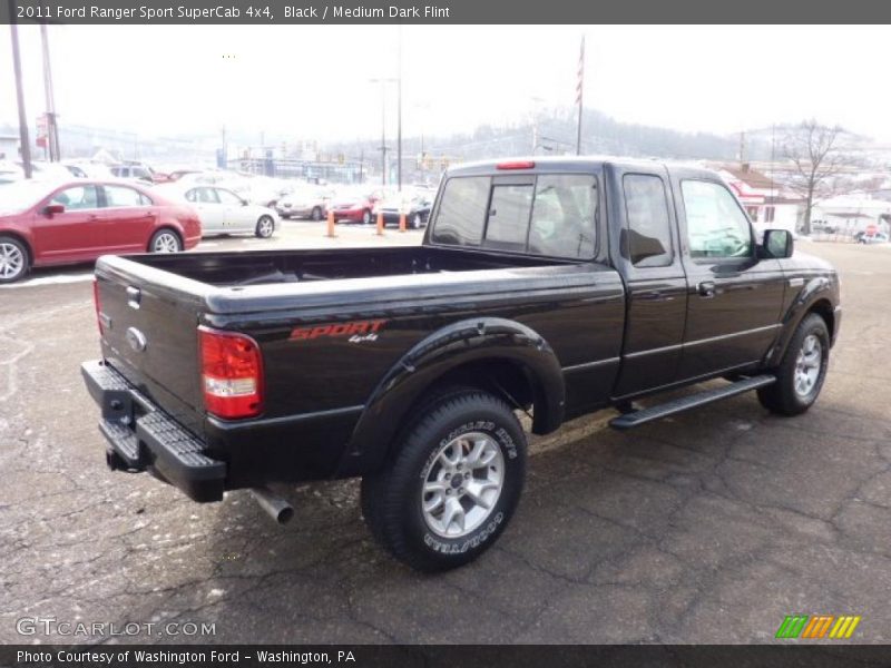 Black / Medium Dark Flint 2011 Ford Ranger Sport SuperCab 4x4