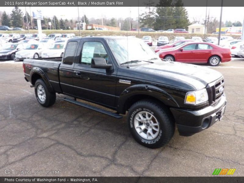 Black / Medium Dark Flint 2011 Ford Ranger Sport SuperCab 4x4