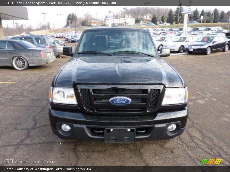 Black / Medium Dark Flint 2011 Ford Ranger Sport SuperCab 4x4