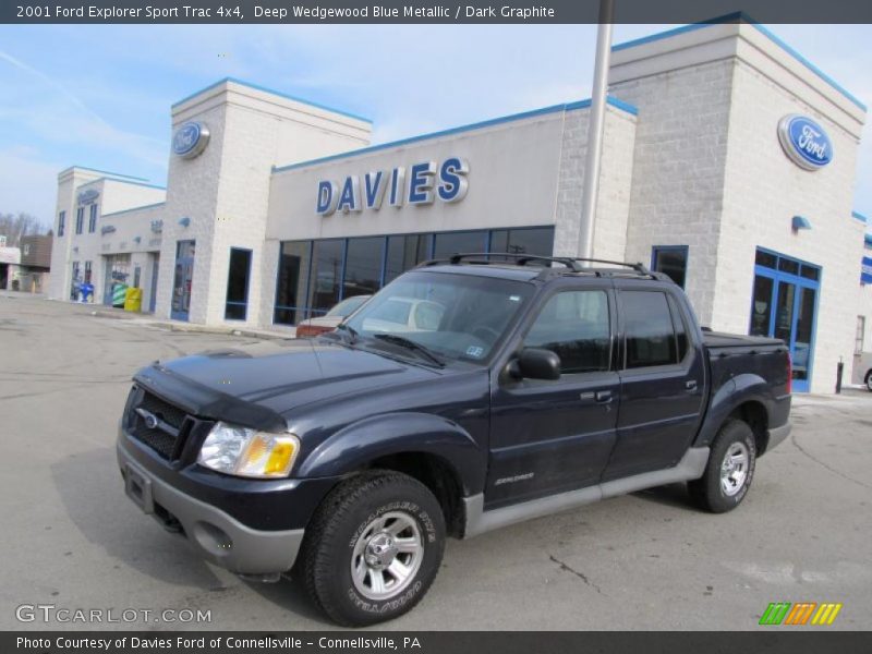 Deep Wedgewood Blue Metallic / Dark Graphite 2001 Ford Explorer Sport Trac 4x4