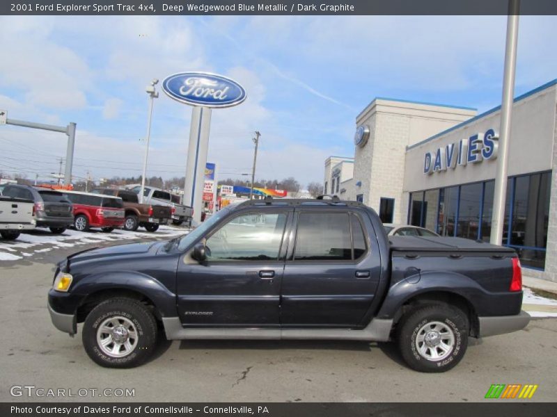 Deep Wedgewood Blue Metallic / Dark Graphite 2001 Ford Explorer Sport Trac 4x4