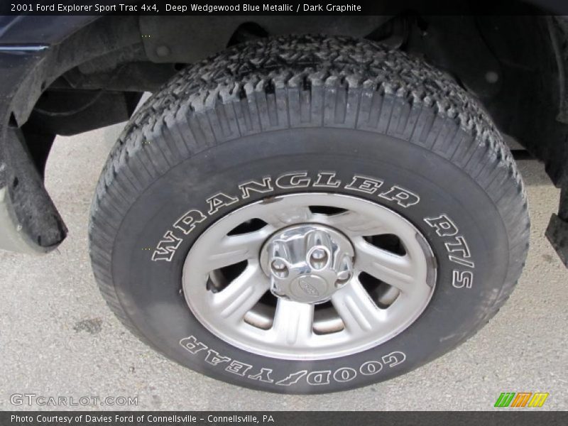 Deep Wedgewood Blue Metallic / Dark Graphite 2001 Ford Explorer Sport Trac 4x4