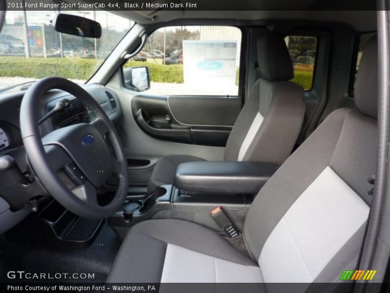 Black / Medium Dark Flint 2011 Ford Ranger Sport SuperCab 4x4