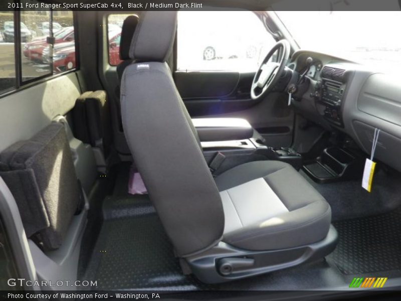 Black / Medium Dark Flint 2011 Ford Ranger Sport SuperCab 4x4