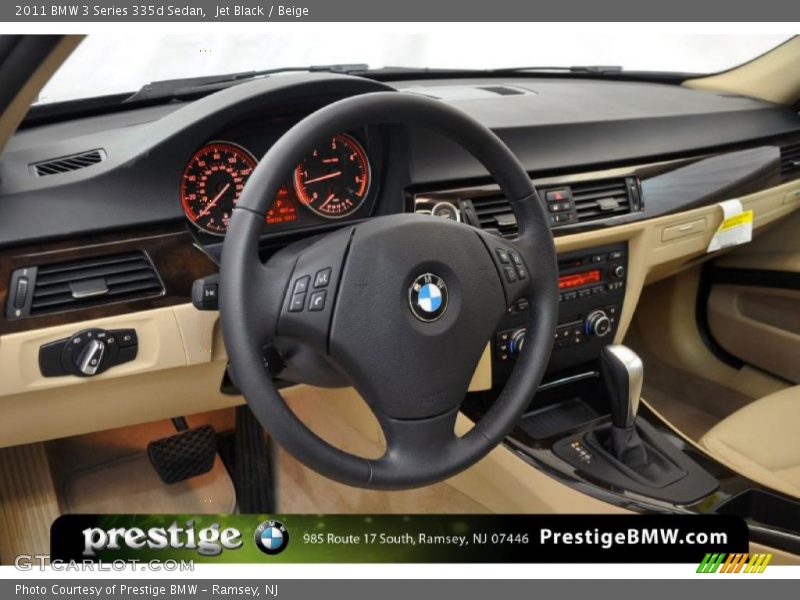 Jet Black / Beige 2011 BMW 3 Series 335d Sedan