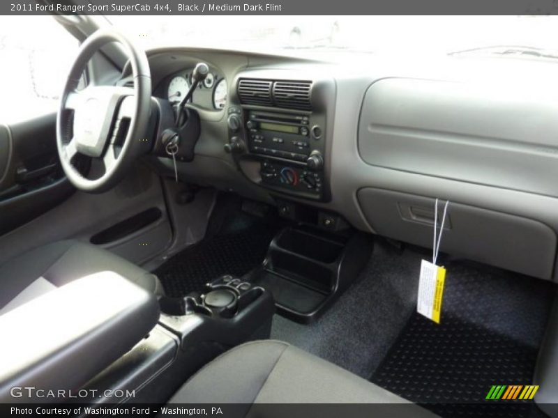 Black / Medium Dark Flint 2011 Ford Ranger Sport SuperCab 4x4