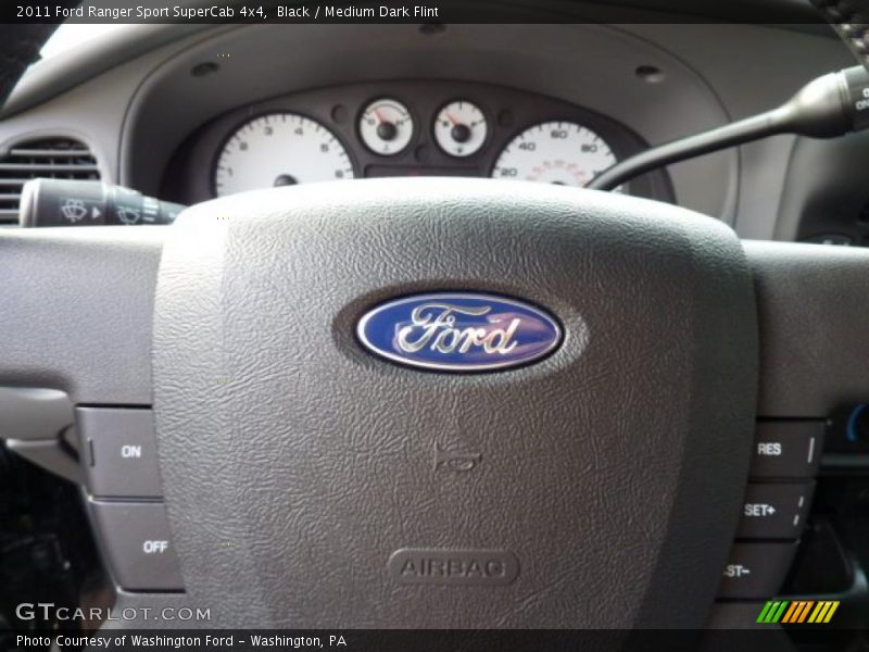 Black / Medium Dark Flint 2011 Ford Ranger Sport SuperCab 4x4
