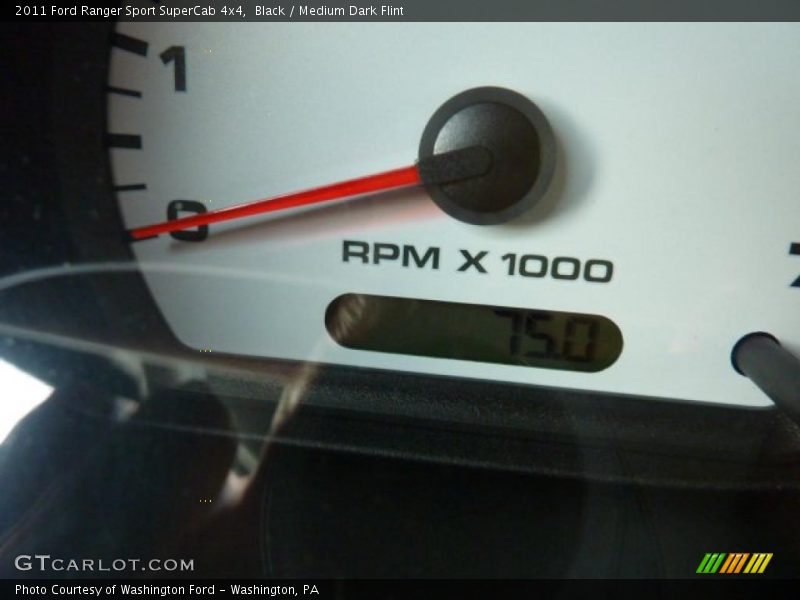 Black / Medium Dark Flint 2011 Ford Ranger Sport SuperCab 4x4