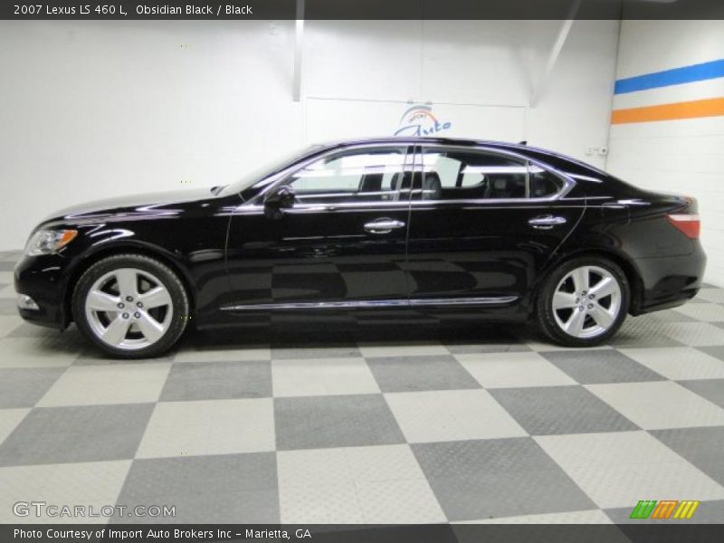 Obsidian Black / Black 2007 Lexus LS 460 L