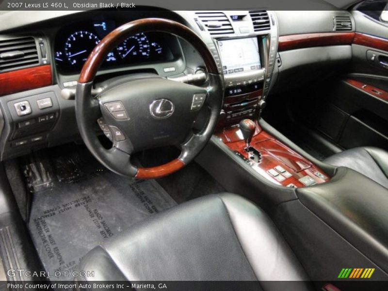 Obsidian Black / Black 2007 Lexus LS 460 L