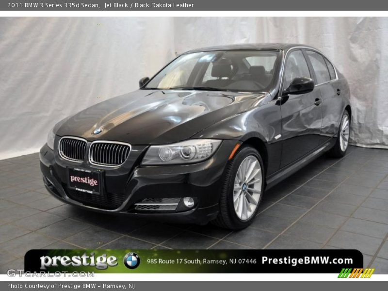 Jet Black / Black Dakota Leather 2011 BMW 3 Series 335d Sedan