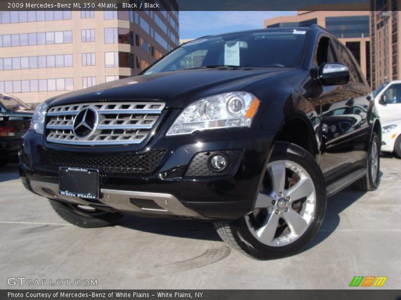 Black / Black 2009 Mercedes-Benz ML 350 4Matic