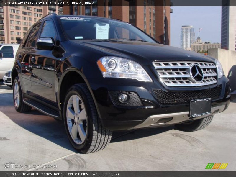 Black / Black 2009 Mercedes-Benz ML 350 4Matic