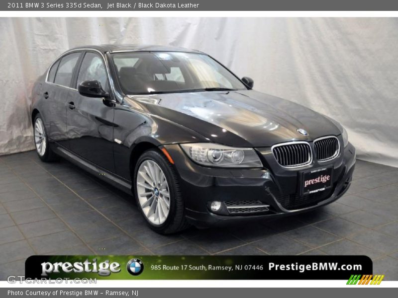 Jet Black / Black Dakota Leather 2011 BMW 3 Series 335d Sedan