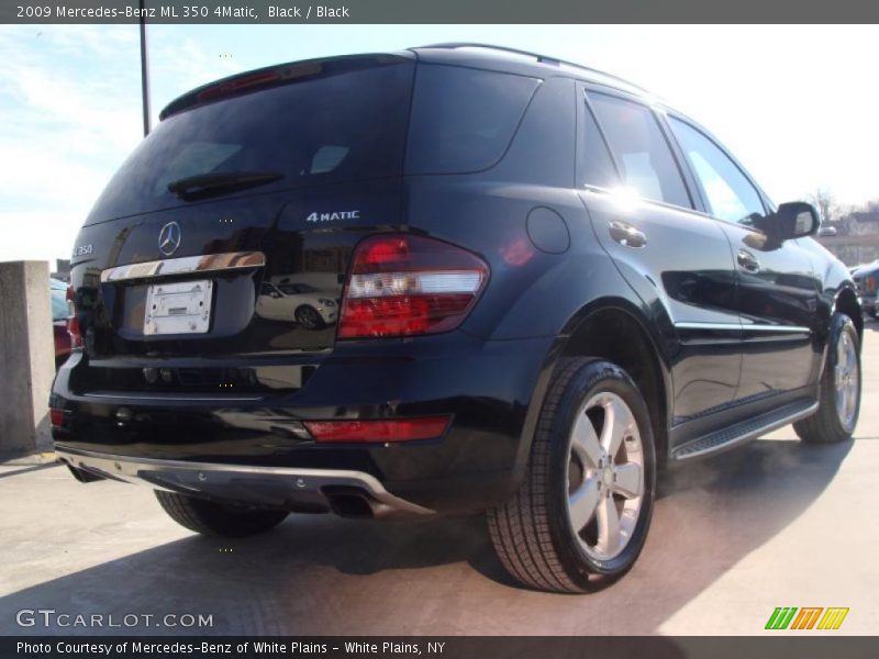 Black / Black 2009 Mercedes-Benz ML 350 4Matic