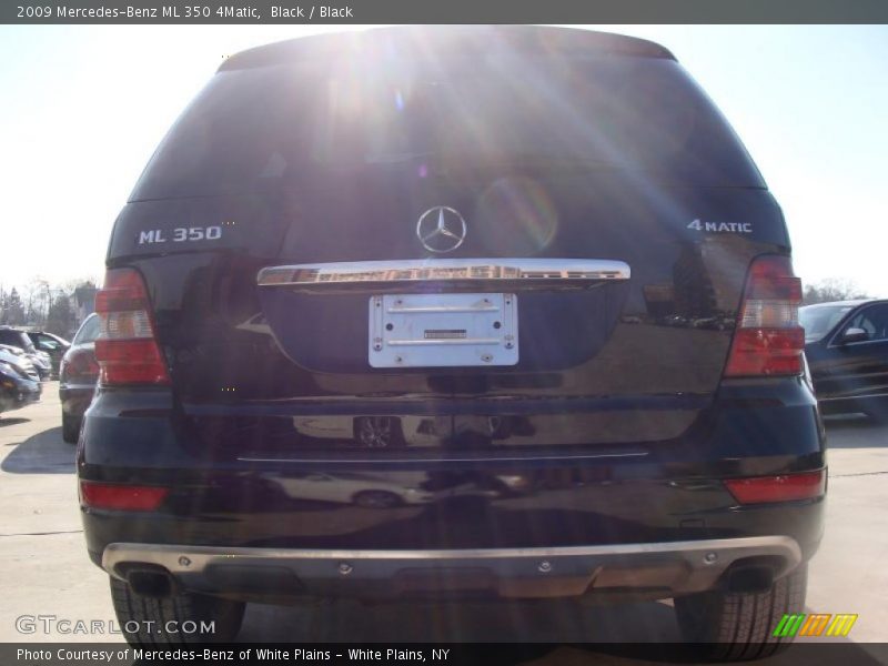 Black / Black 2009 Mercedes-Benz ML 350 4Matic