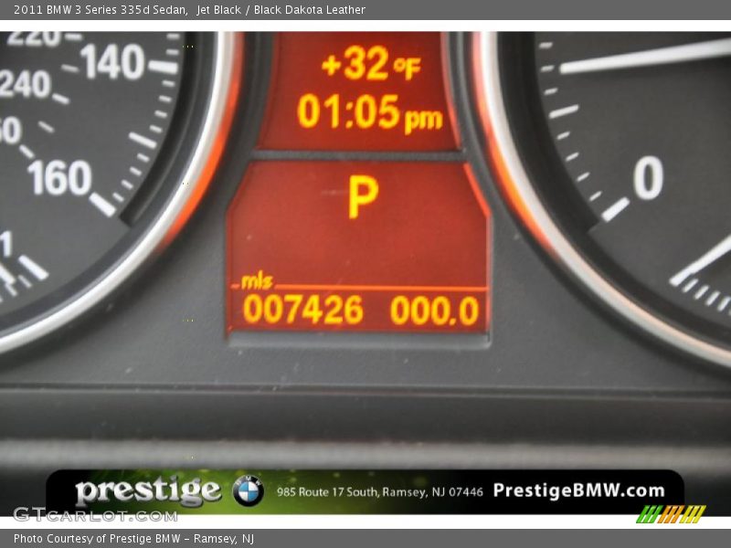 Jet Black / Black Dakota Leather 2011 BMW 3 Series 335d Sedan