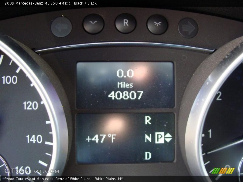 Black / Black 2009 Mercedes-Benz ML 350 4Matic