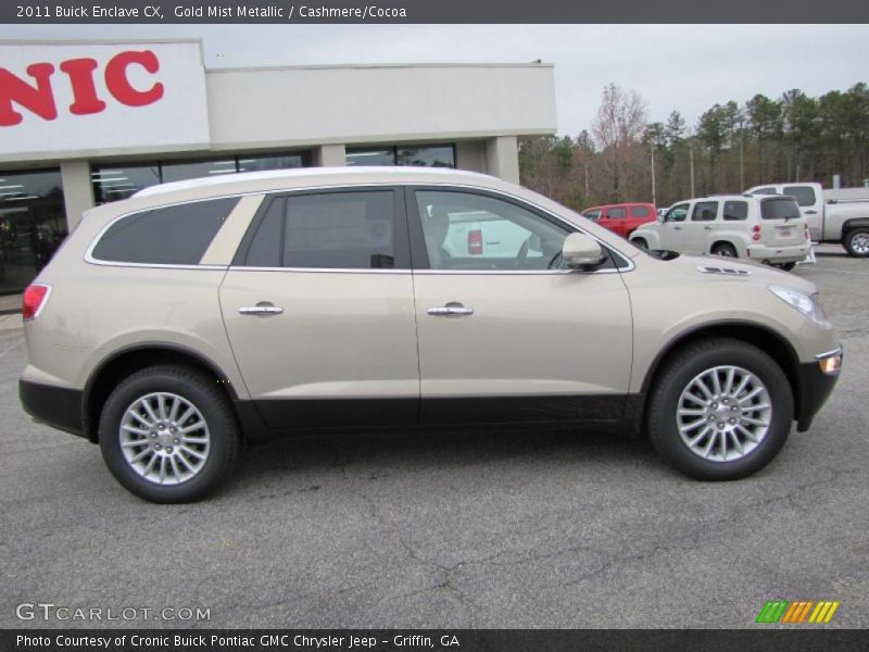 Gold Mist Metallic / Cashmere/Cocoa 2011 Buick Enclave CX