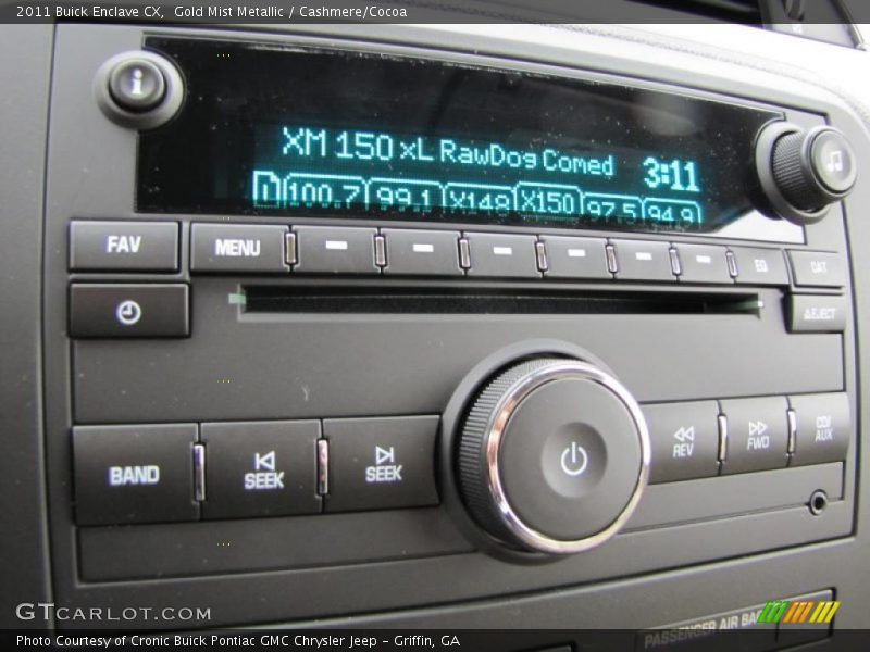 Controls of 2011 Enclave CX