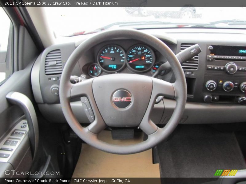 Fire Red / Dark Titanium 2011 GMC Sierra 1500 SL Crew Cab