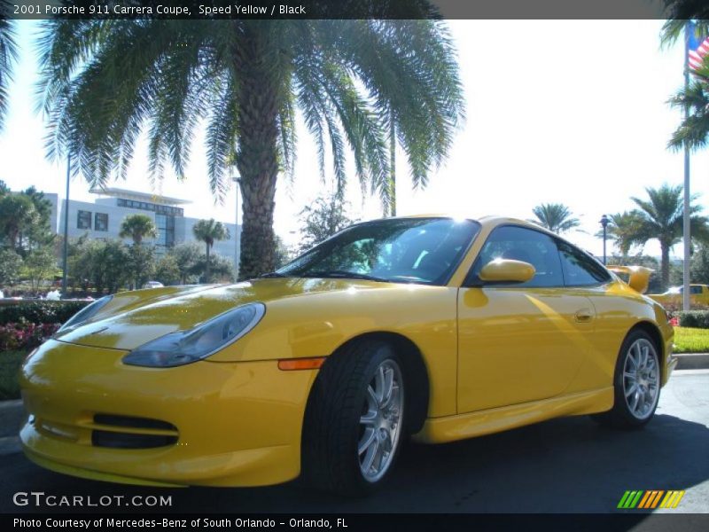 Speed Yellow / Black 2001 Porsche 911 Carrera Coupe
