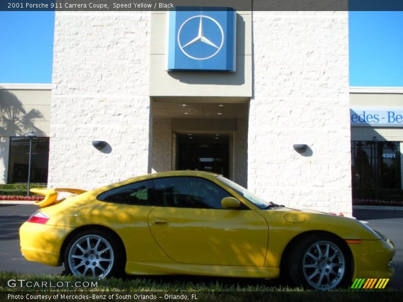 Speed Yellow / Black 2001 Porsche 911 Carrera Coupe