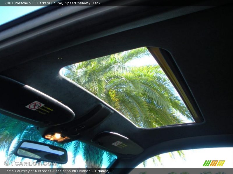 Sunroof of 2001 911 Carrera Coupe