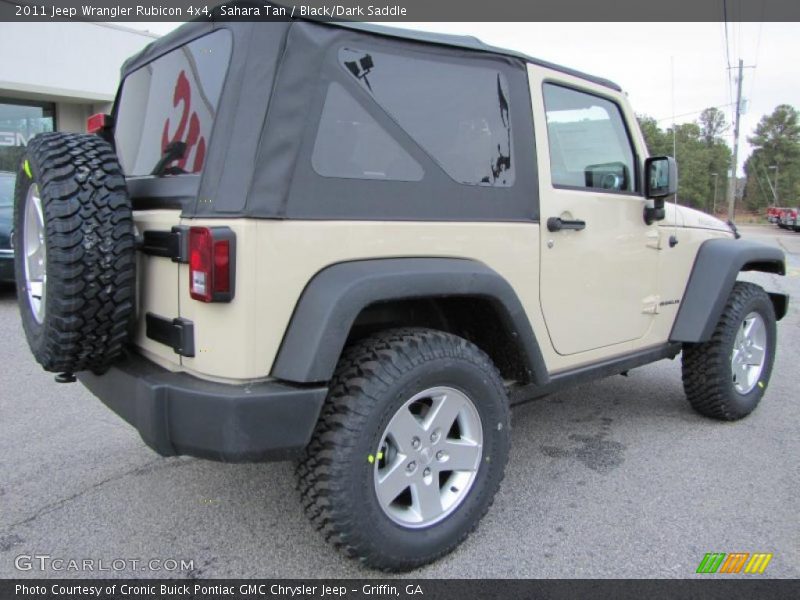 Sahara Tan / Black/Dark Saddle 2011 Jeep Wrangler Rubicon 4x4