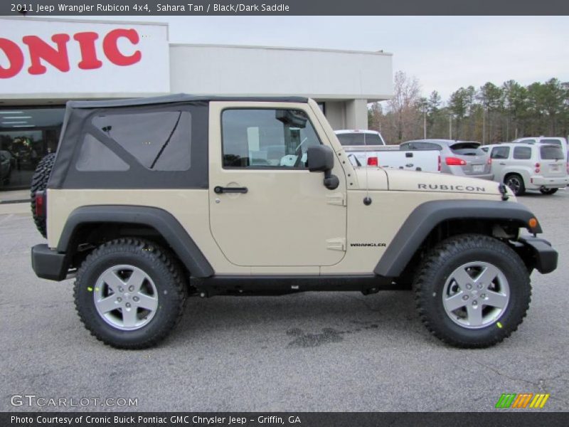 Sahara Tan / Black/Dark Saddle 2011 Jeep Wrangler Rubicon 4x4